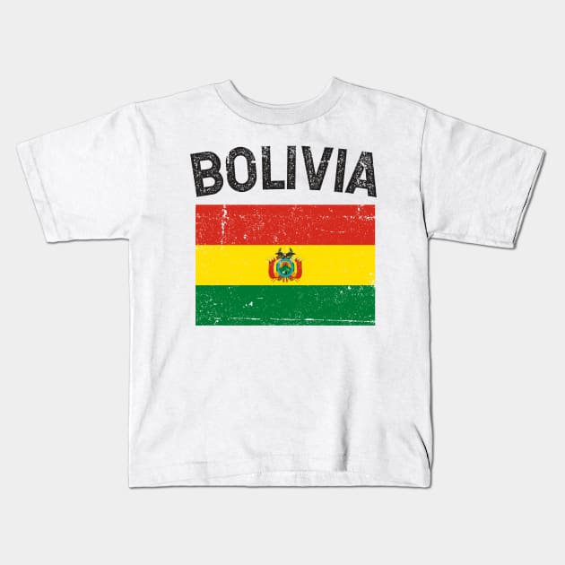 Bandera de Bolivia - Flag of Bolivia Kids T-Shirt by verde